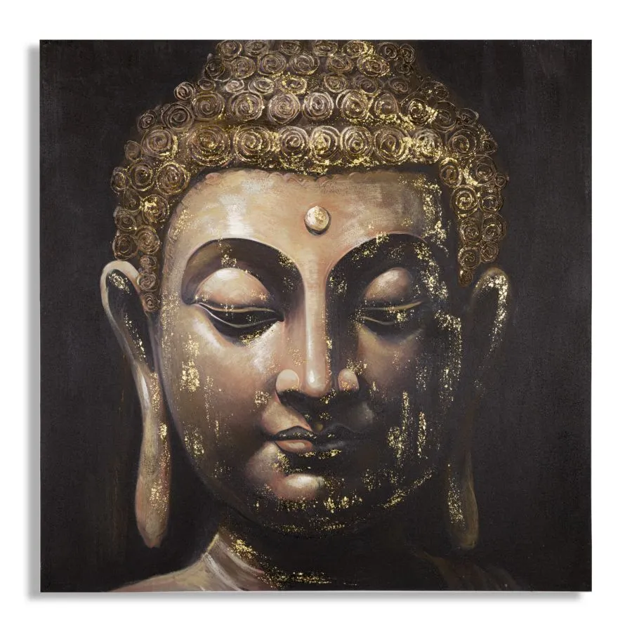 OBRAZ NA PŁÓTNIE BUDDA -B- 100X3X100 cm